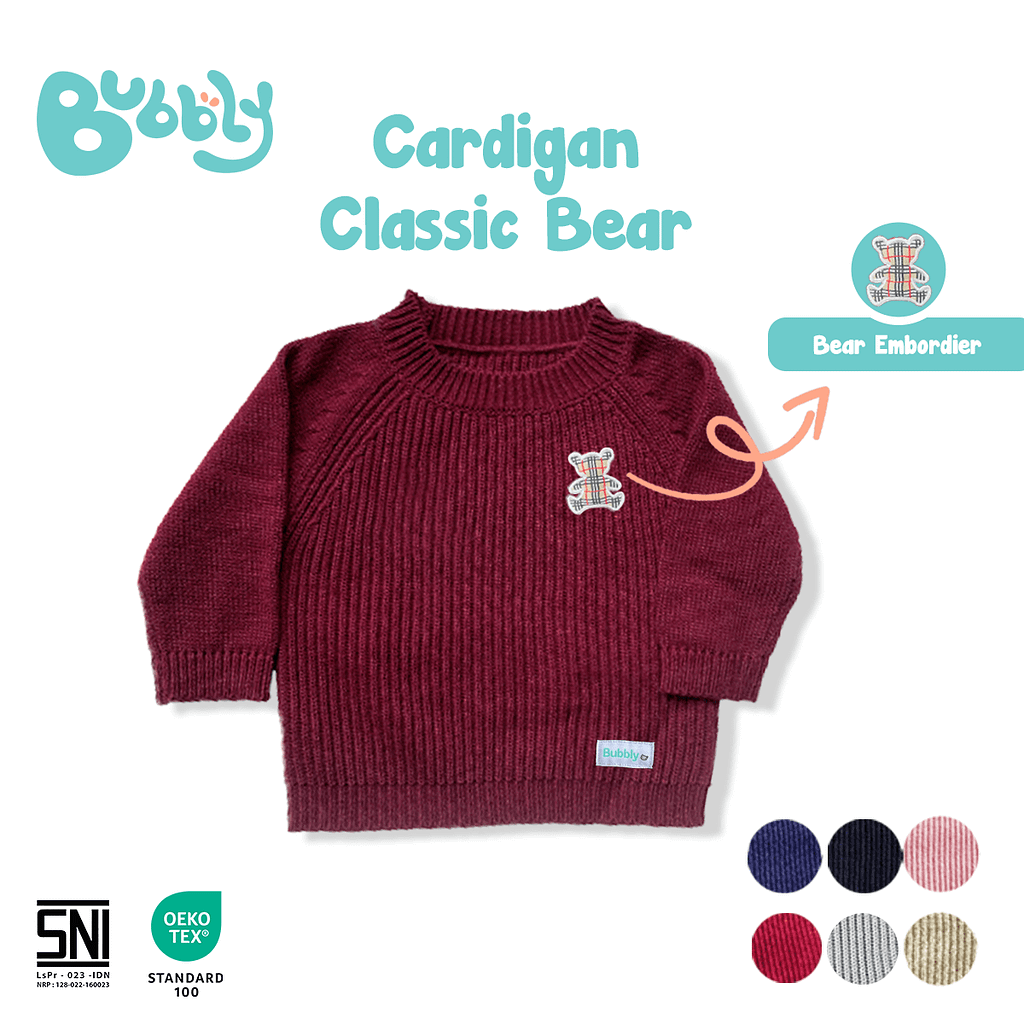 catalog fashion caardigan classic maroon